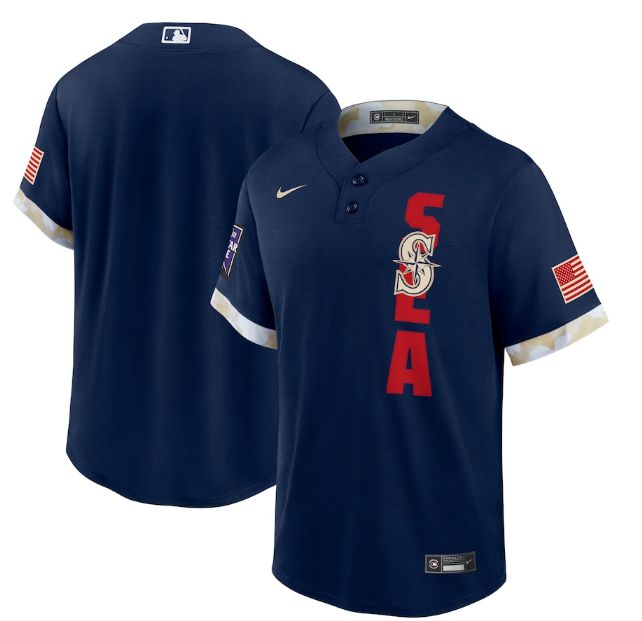 Men Seattle Mariners Blue 2021 All Star Game Nike MLB Jersey->arizona diamondback->MLB Jersey